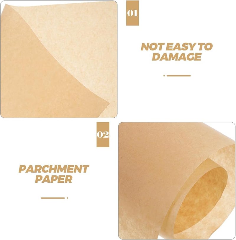 Unbleached Parchment Paper Roll 30cm x 5m Greaseproof Oven Liner High Temperature Resistant - Image 3